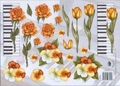 2295 Roos en tulp op klavier