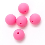 Siliconen kralen 12mm 5st kleur 786 roze