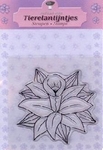 N002 Clearstempel bloem