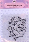 N004 Clearstempel bloem