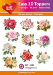 3D Easy design - Vintage Roses - 10st