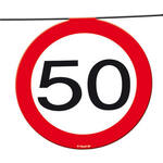 Vlaggenlijn verkeersbord - 50 jaar