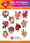 3D Easy design - Rose Bouquets 10stuks