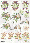 2612 Knipvel kerst vogeltjes