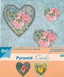 6013/0816 Pyramide bloemen hart