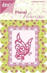 6003/0006 Floral vlinder