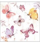 Servetten -Butterfly Collection Rose 5st