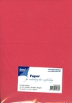8099/0009 Linnen karton rood