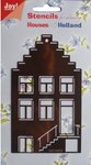 6001/0039 Stencil Grachtenhuisje