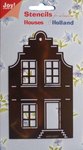 6001/0037 Stencil Grachtenhuisje