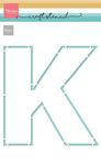 Ps8149 Craftstencil - Letter K - A5