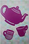6002/0113 Theepot groot, siermok klein,