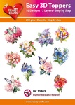 3D Easy design - Butterflies and Flowers