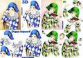4169675 Pierrot's blauw en groen