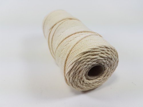 Macrame touw - Katoen ecru 1.5mm 100gr - Macramé touw - Hobby benodigheden