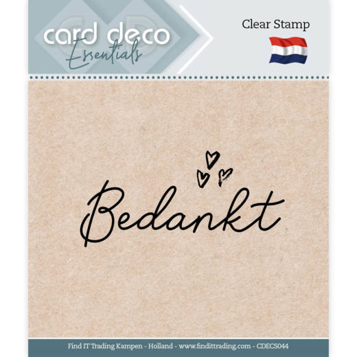 ontbijt zout bros Cdecs044 Stempel - Bedankt - Clear stamps Card Deco Essentials - Clear  stamps - Inkt - Hobby-Koopjes.nl