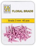 Flp-gb003 Floral brads 3mm pink