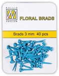 Flp-gb004 Floral brads 3mm Blue
