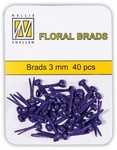 Flp-gb008 Floral brads 3mm purple