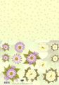 2249 Witte en paarse bloemen met ach