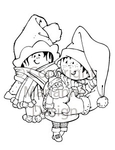 Hm9434 Clear stamp Kerstman