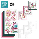 Stdo076 Stitch en Do - Pink flowers