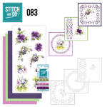 Stdo083 Stitch en do Paarse bloemen