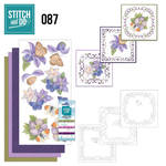 Stdo087  Stitch en do Purple Flowers
