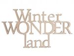 46311000 Houten tekst Winter wonderland