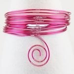 003 Aluminium wire 1mm 10m  strong pink