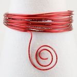 007 Aluminium wire 2mm 5m red