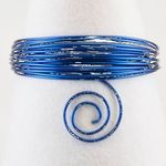 011 Aluminium wire 2mm 5m royal bleu