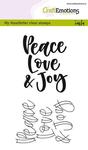 1810 Stamp A6 Handletter peace love