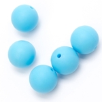 Siliconen kralen 12mm 5st kleur 298 blau
