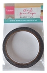 Black foam tape - 1mm x 12mm 2mtr