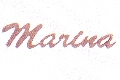 Mdf ornament tekst marina