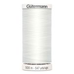 Gutermann polyester 500m kleur 800 wit