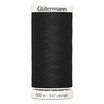 Gutermann polyester 500m kleur 000 zwart
