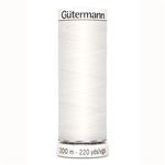 Gutermann polyester 200m kleur 800 Wit