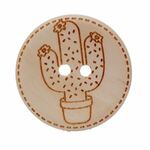 Knoop Cactus 30mm 2 stuks
