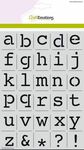 2105 Alfabet kleine letters courier 21mm
