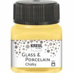 Glass en porcelain chalky Yellow safran