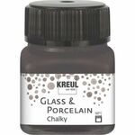 Glass en porcelain chalky Volcanic grey