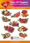 Easy 3d Toppers christmas floristy 2