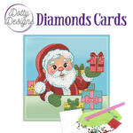 Dotty designs diamonds cards - Santa
