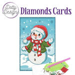 Dotty diamonds cards - Happy Snowman