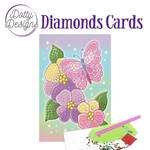 Dotty diamonds cards - Purple Flowers