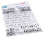 Cs1066 Clear stamp SUPER-MEGA-KEI-ONWIJS