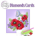 Dotty designs diamonds cards Red Flowers