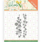 Welcome spring - Flowers and Leaf border